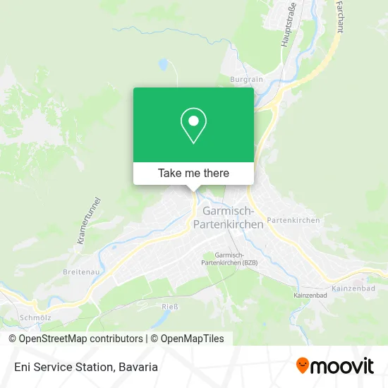 Eni Service Station map