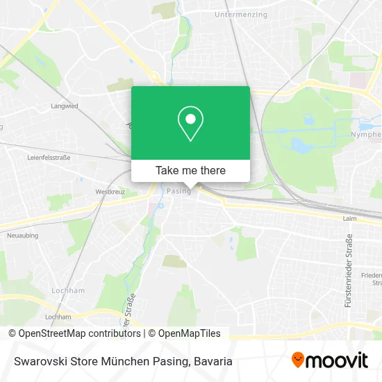 Swarovski Store München Pasing map