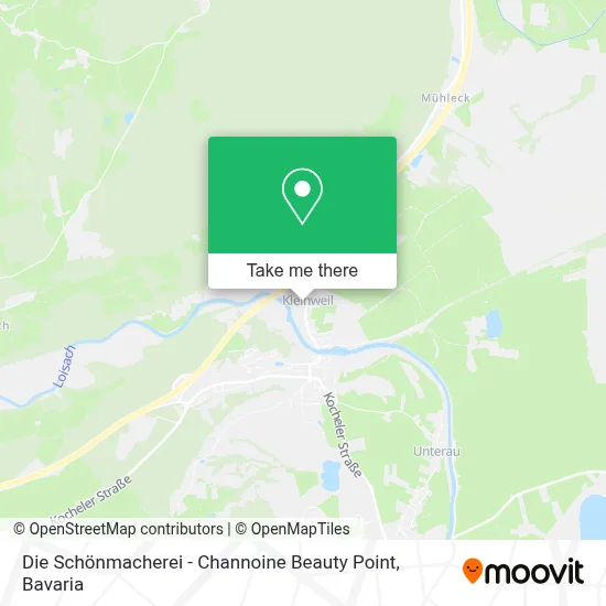 Die Schönmacherei - Channoine Beauty Point map
