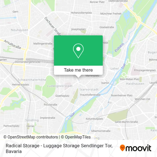 Radical Storage - Luggage Storage Sendlinger Tor map