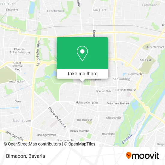 Bimacon map