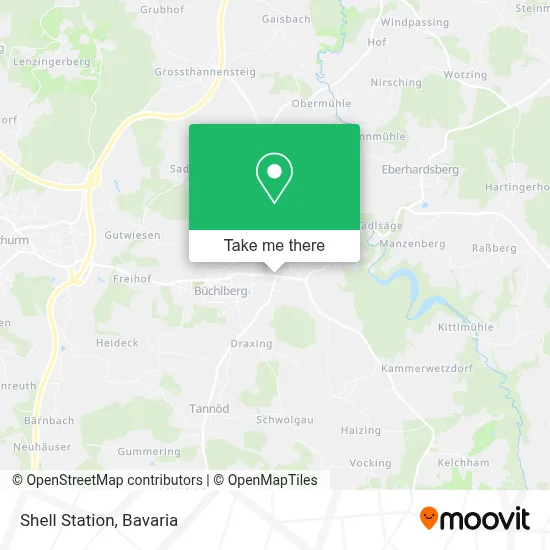 Shell Station map