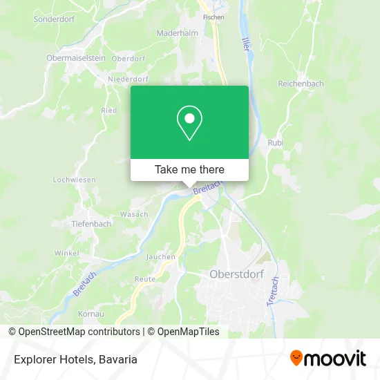 Explorer Hotels map