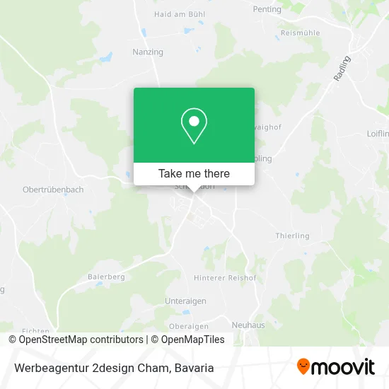 Werbeagentur 2design Cham map