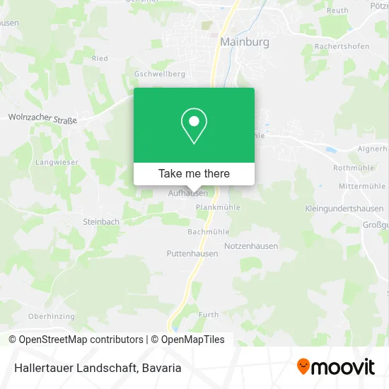 Hallertauer Landschaft map