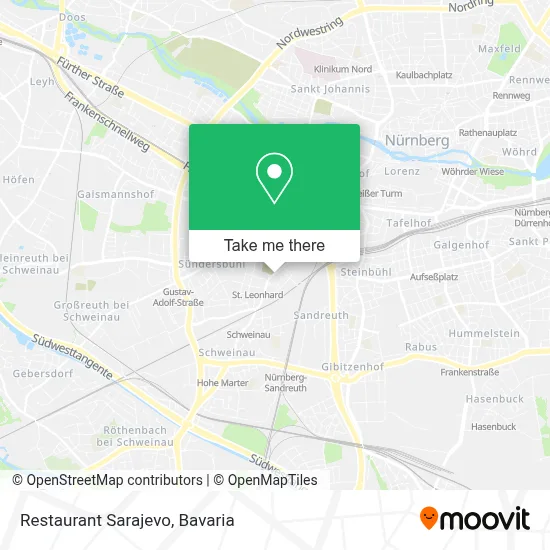 Restaurant Sarajevo map