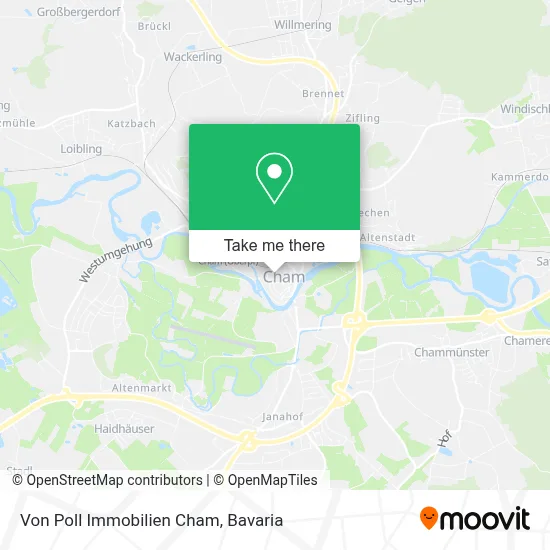 Von Poll Immobilien Cham map