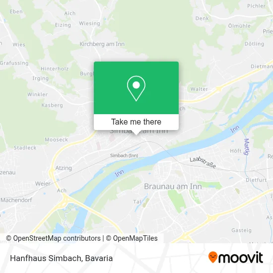 Hanfhaus Simbach map