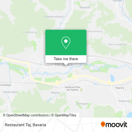 Restaurant Taj map