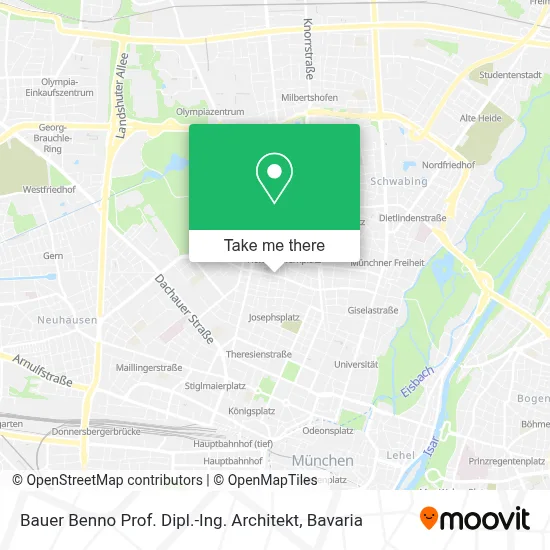 Bauer Benno Prof. Dipl.-Ing. Architekt map