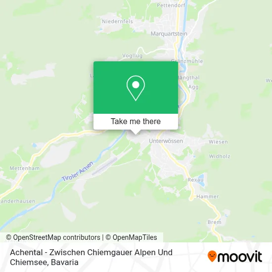 Achental - Zwischen Chiemgauer Alpen Und Chiemsee map