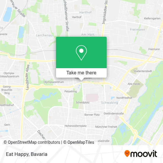 Eat Happy map