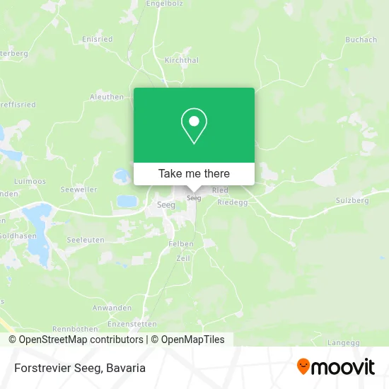 Forstrevier Seeg map