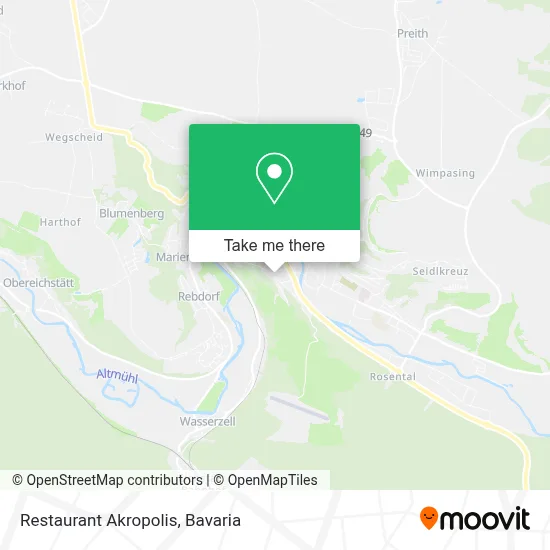 Restaurant Akropolis map