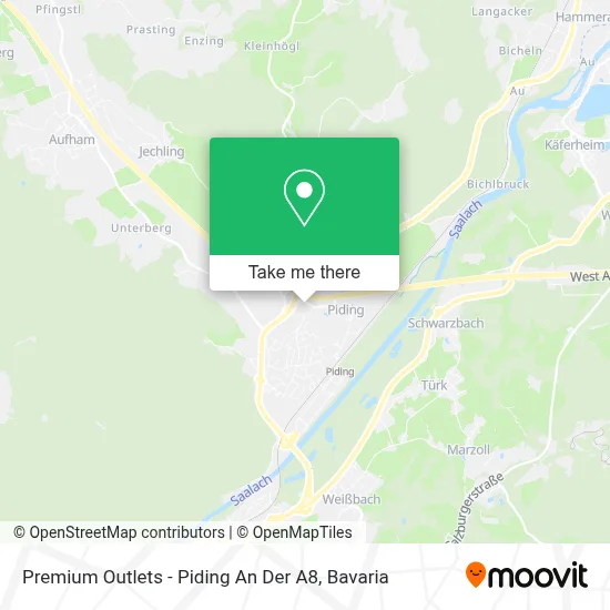 Premium Outlets - Piding An Der A8 map