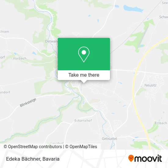 Edeka Bächner map