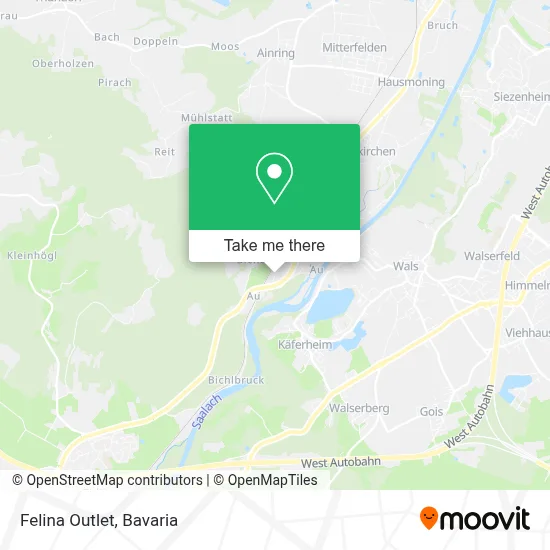 Felina Outlet map