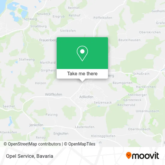 Opel Service map