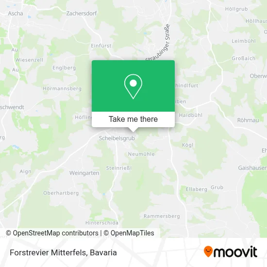 Forstrevier Mitterfels map