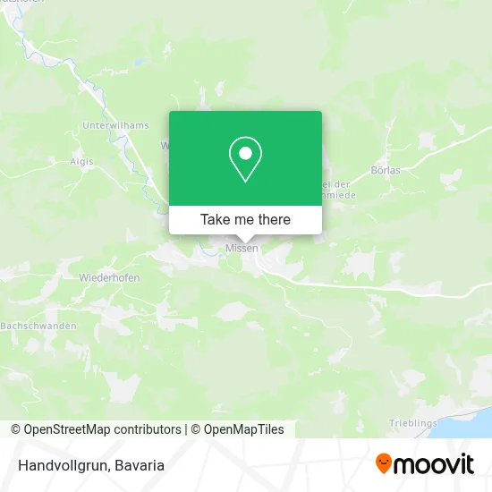 Handvollgrun map