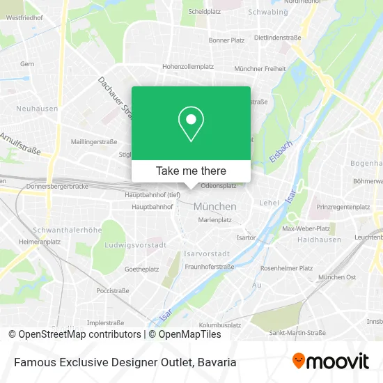 Famous Exclusive Designer Outlet map