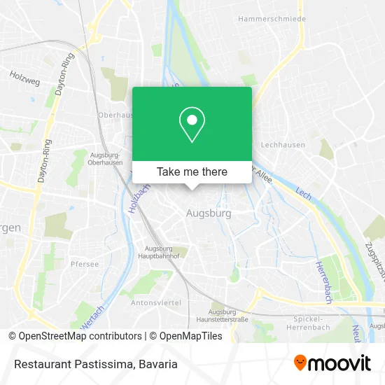 Restaurant Pastissima map