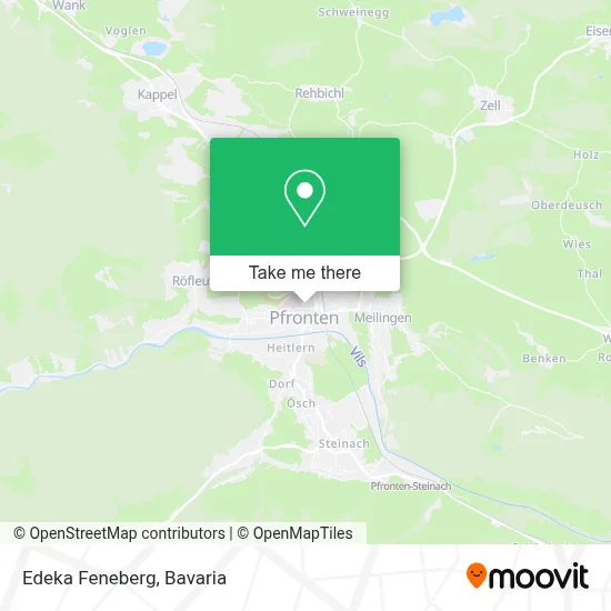 Edeka Feneberg map