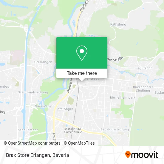 Brax Store Erlangen map