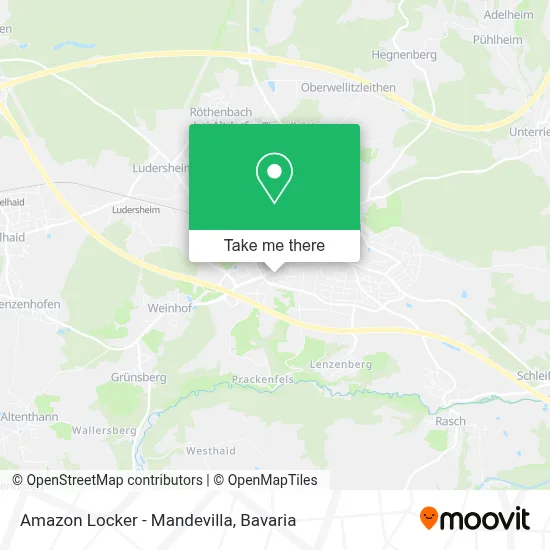 Amazon Locker - Mandevilla map