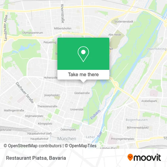 Restaurant Piatsa map