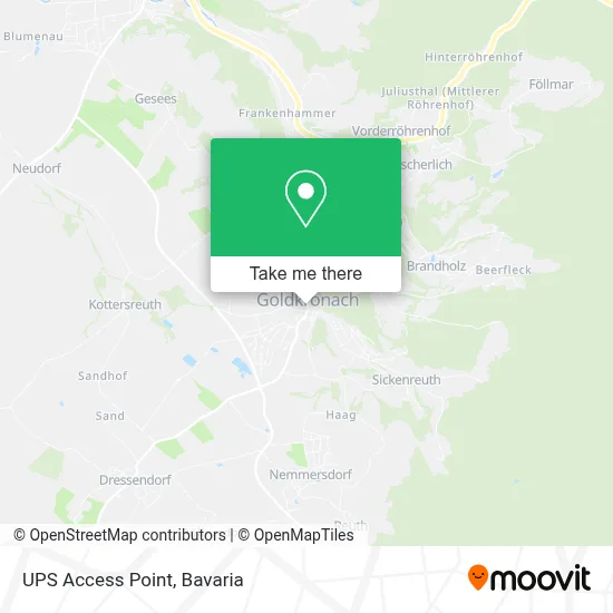 Ups Access Point map