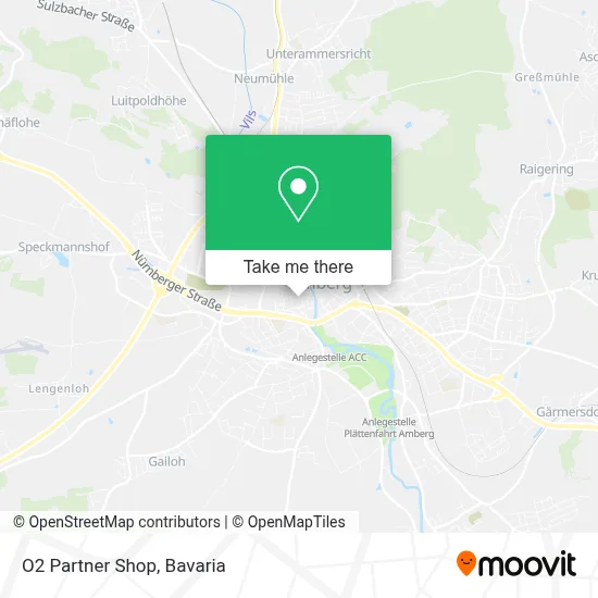 O2 Partner Shop map