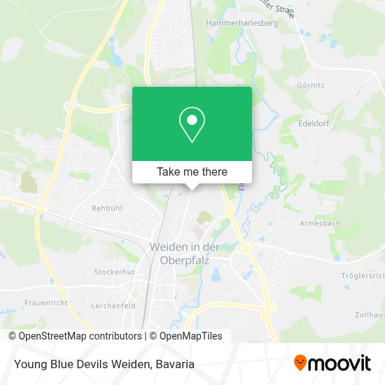Young Blue Devils Weiden map