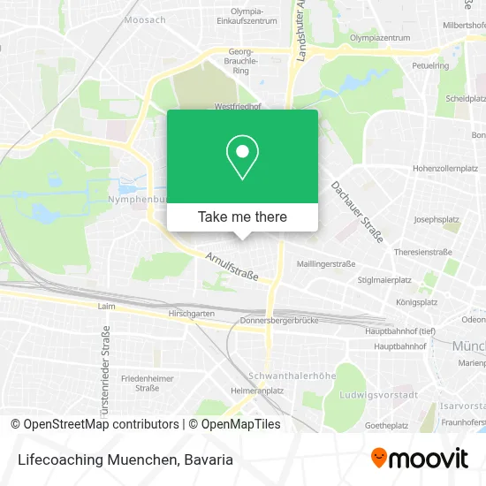 Lifecoaching Muenchen map
