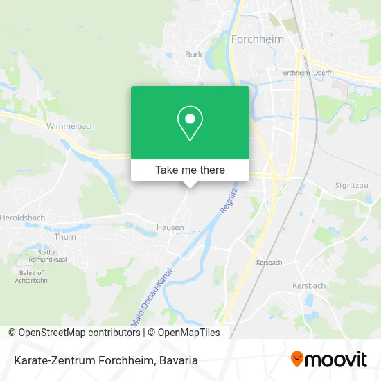 Karate-Zentrum Forchheim map