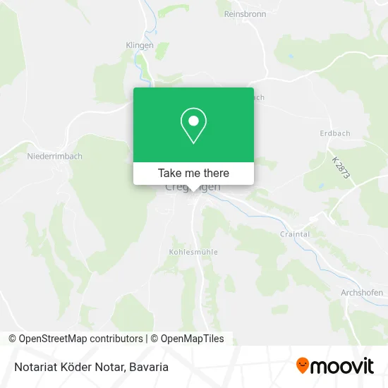 Notariat Köder Notar map