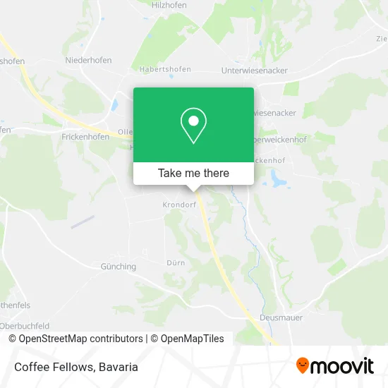 Coffee Fellows map