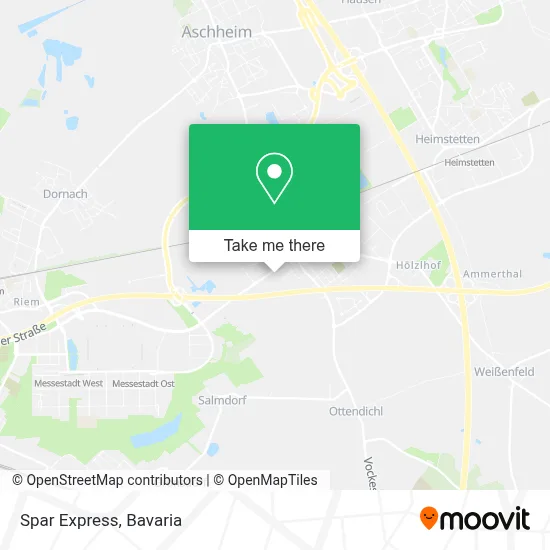 Spar Express map