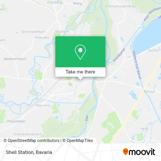 Shell Station map
