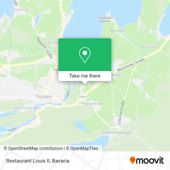 Restaurant Louis II map