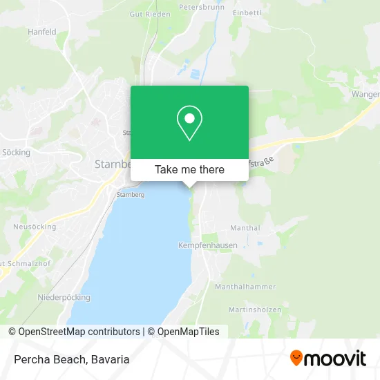 Percha Beach map