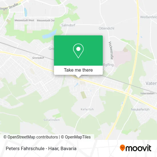 Peters Fahrschule - Haar map