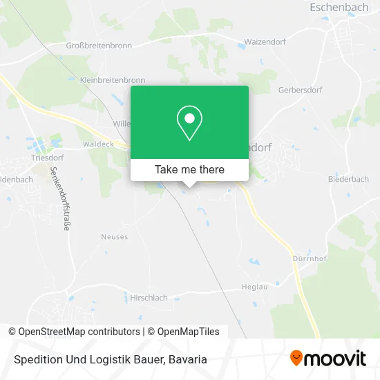 Spedition Und Logistik Bauer map