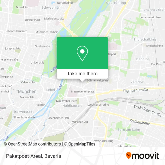 Paketpost-Areal map