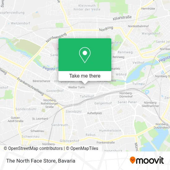 The North Face Store map