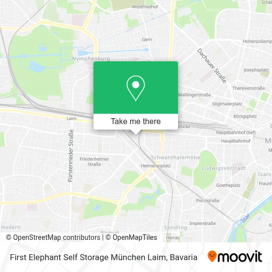 First Elephant Self Storage München Laim map