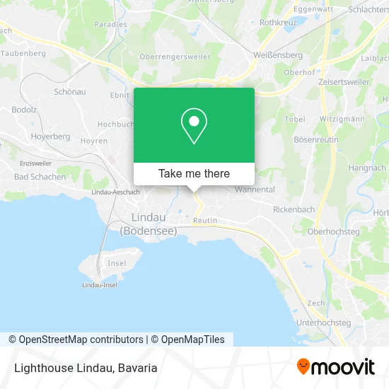 Lighthouse Lindau map