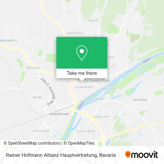 Rainer Hofmann Allianz Hauptvertretung map