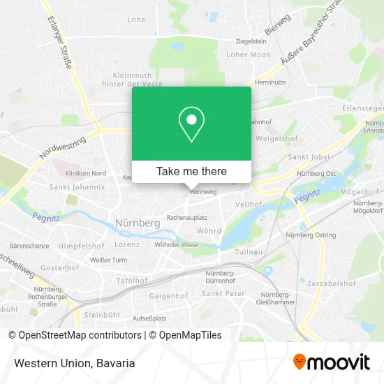 Western Union map