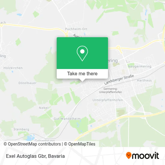 Exel Autoglas Gbr map